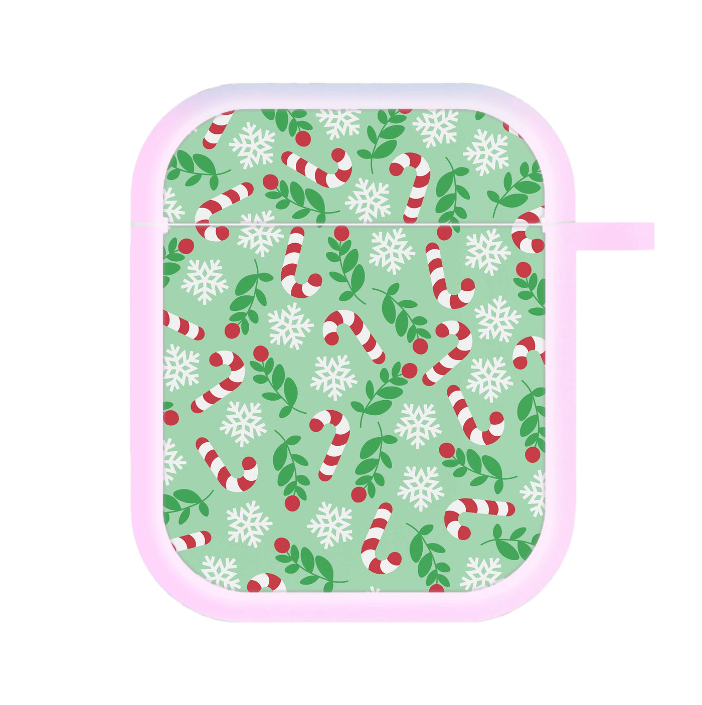 Snow Green Pattern AirPods Case