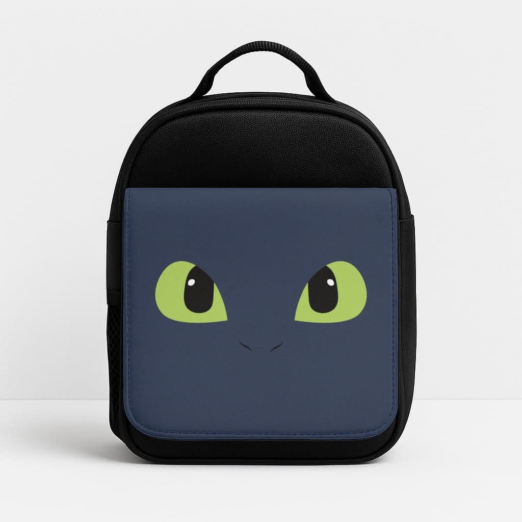 Black Fury Dragon Face Lunchbox