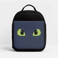 Black Fury Dragon Face Lunchbox