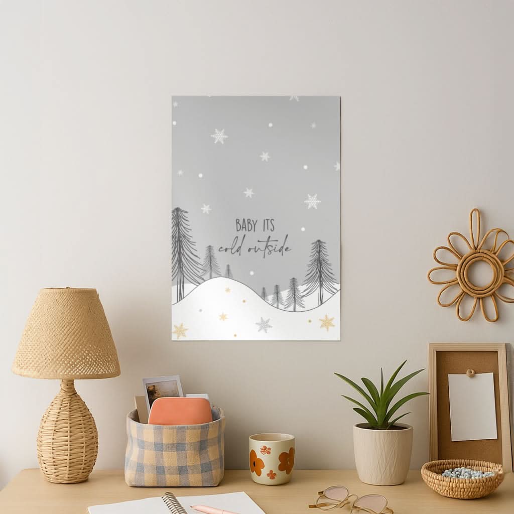 Baby It's Cold Outisde Landscape Art Print