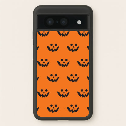 Carved Pumpkin Face Pattern Google Pixel 8 Case