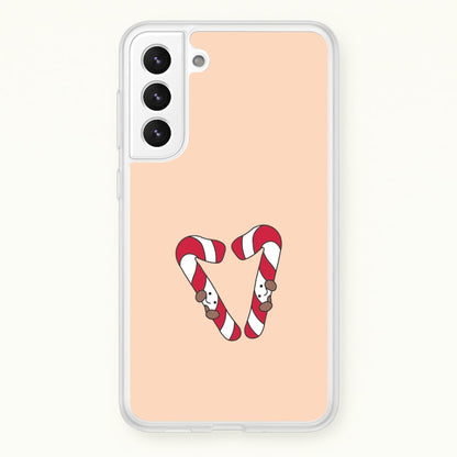 Christmas Candycane Plushies Galaxy S21 Plus Case