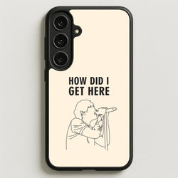 How Did I Get Here Outline Galaxy S25FE Case