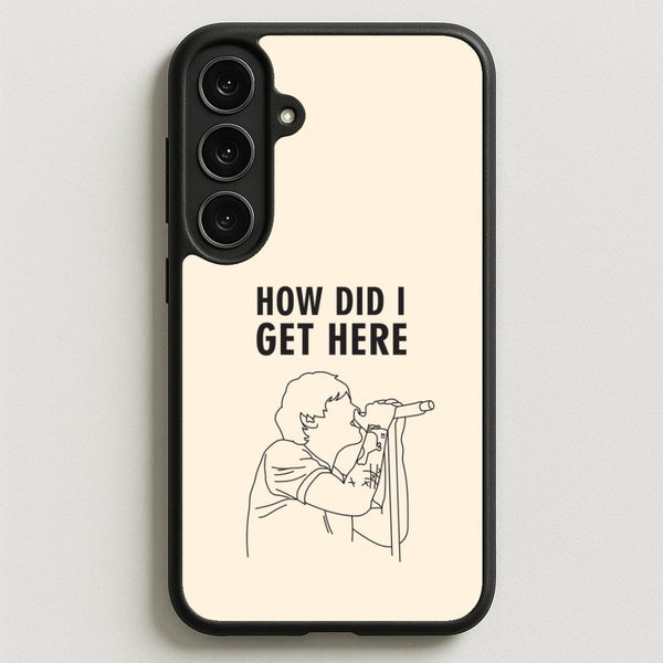 How Did I Get Here Outline Galaxy S25FE Case