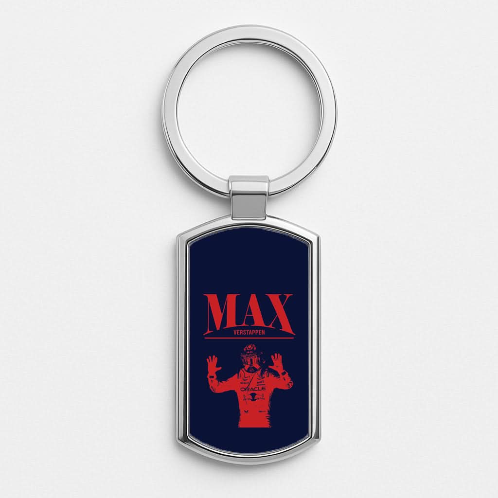 Max Blue And Red Luxury Keyring