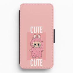 Cute Pink Monster Flip / Wallet Phone Case