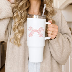 The Gingham Bow Tumbler