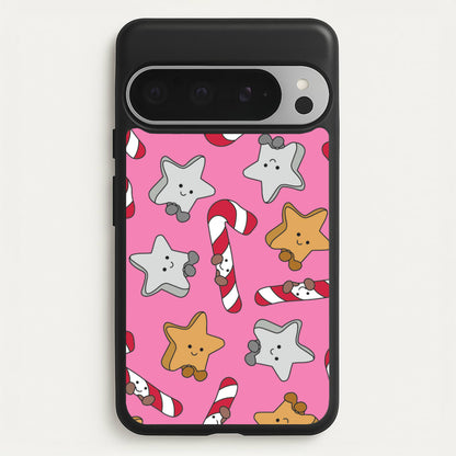 Pink Christmas Plushies Pattern Google Pixel 9 Pro XL Case