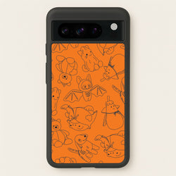 Halloween Plushies Pattern I - Halloween Google Pixel 8 Pro Case