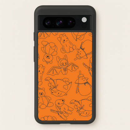 Halloween Plushies Pattern I - Halloween Google Pixel 8 Pro Case