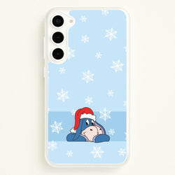 Cartoon Donkey Snowflakes Galaxy S23 Case