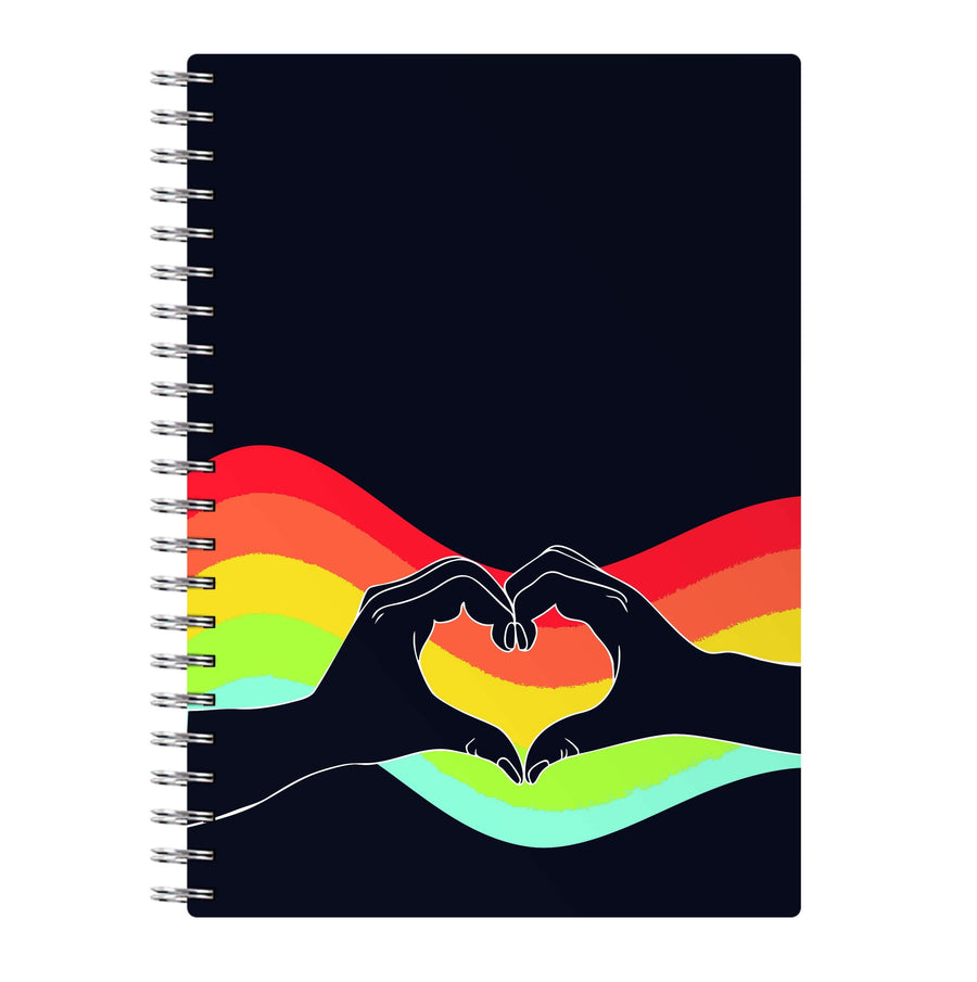 Rainbow Heart Notebook