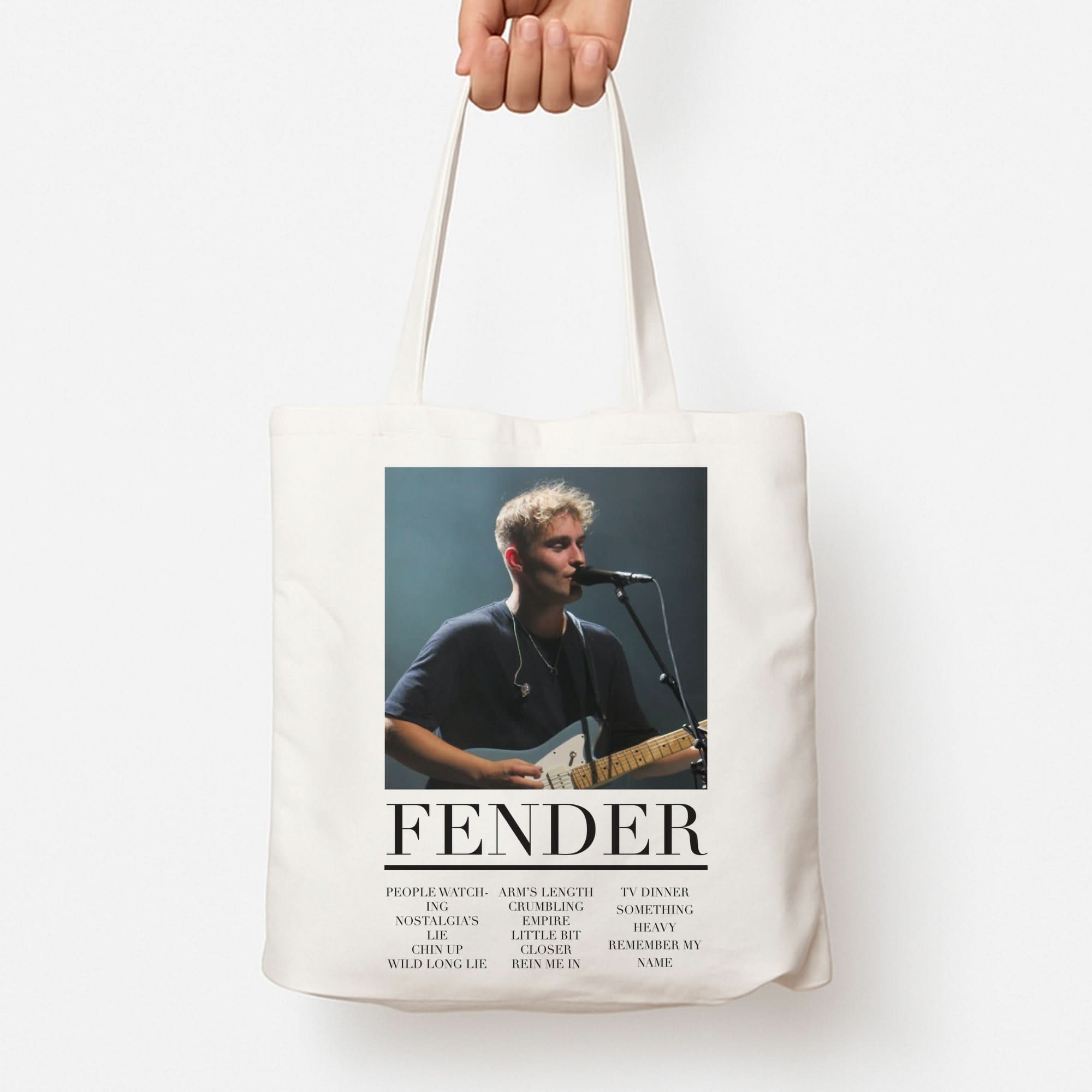 Fender Orange Song List Tote Bag