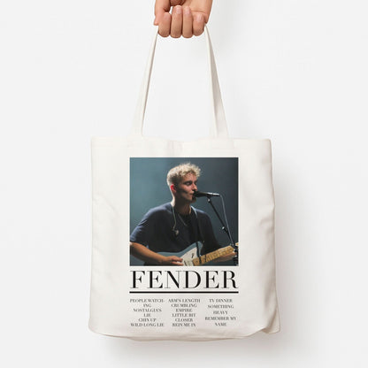 Fender Orange Song List Tote Bag
