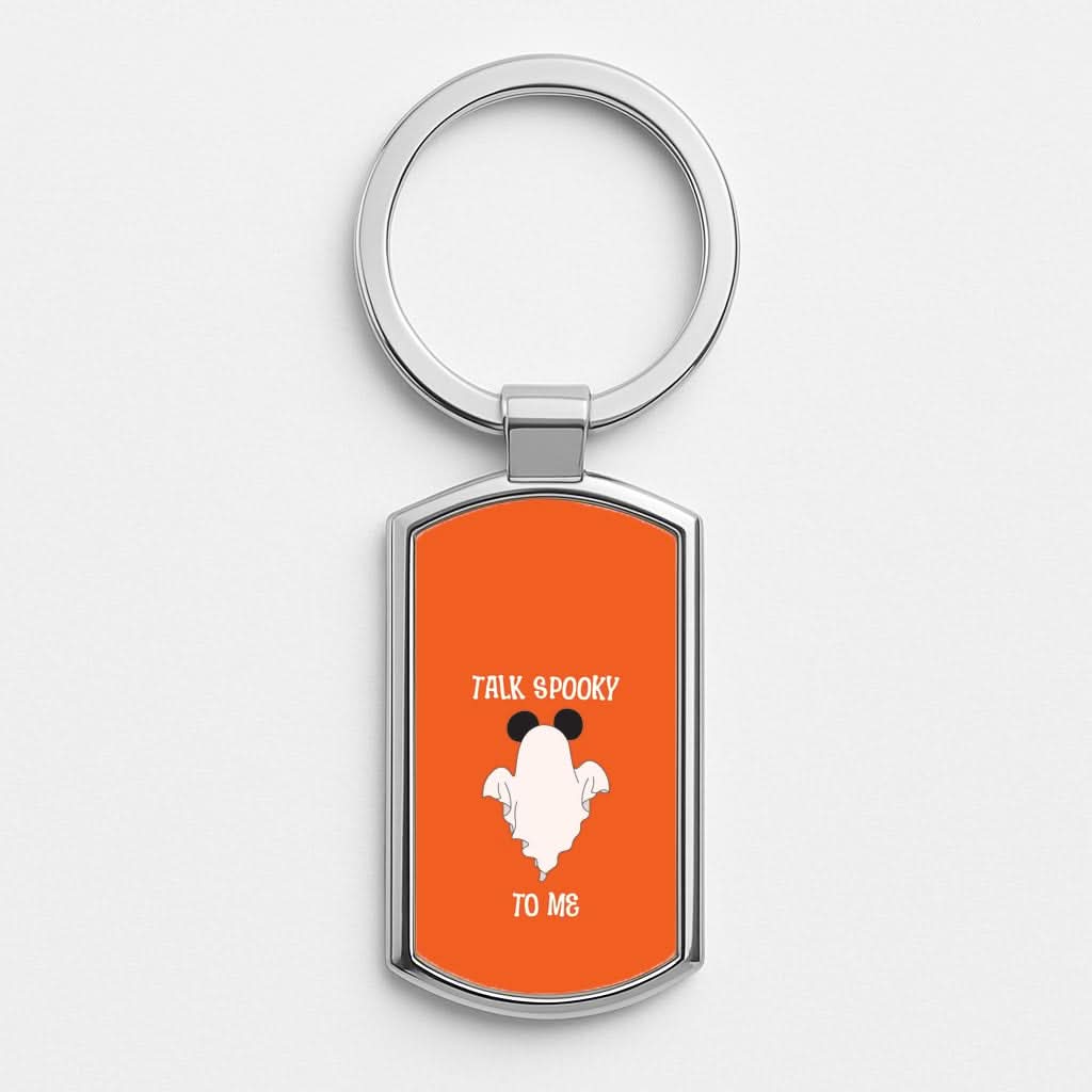 Talk Spooky To Me Mouse Ghost Luxury Keyring