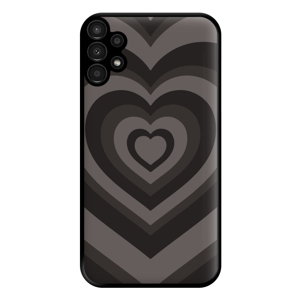 Abstract Black Heart Galaxy A13 Case