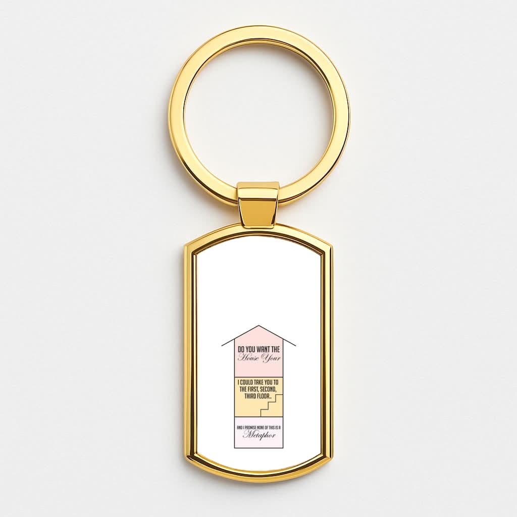 Do You Want The Tour Lyrics Gold Keyring
