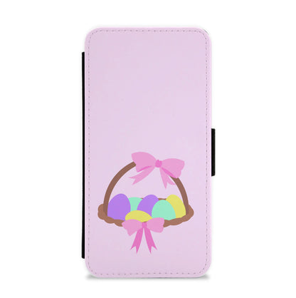 Pink Easter Basket Flip / Wallet Phone Case