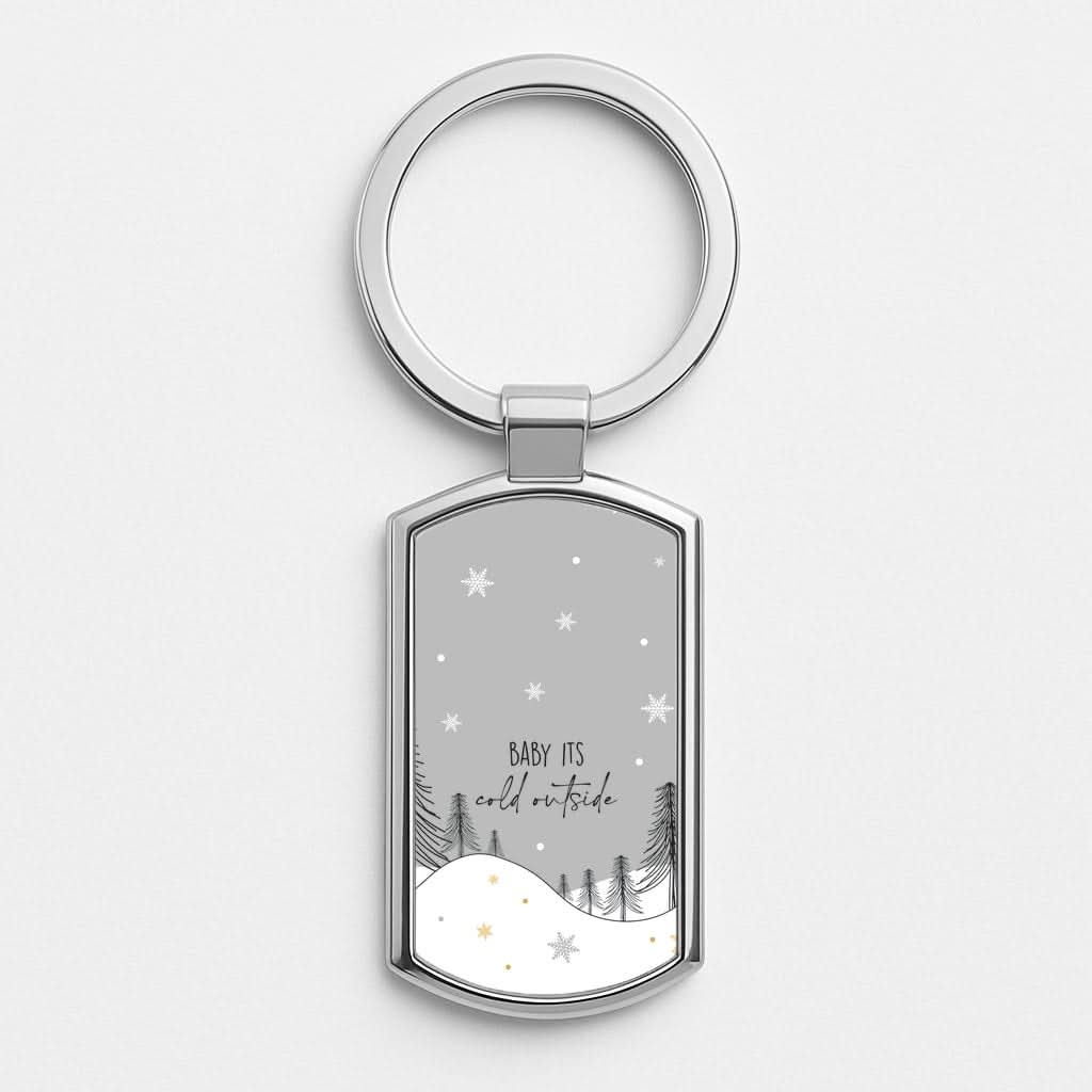 Baby It's Cold Outisde Landscape Luxury Keyring