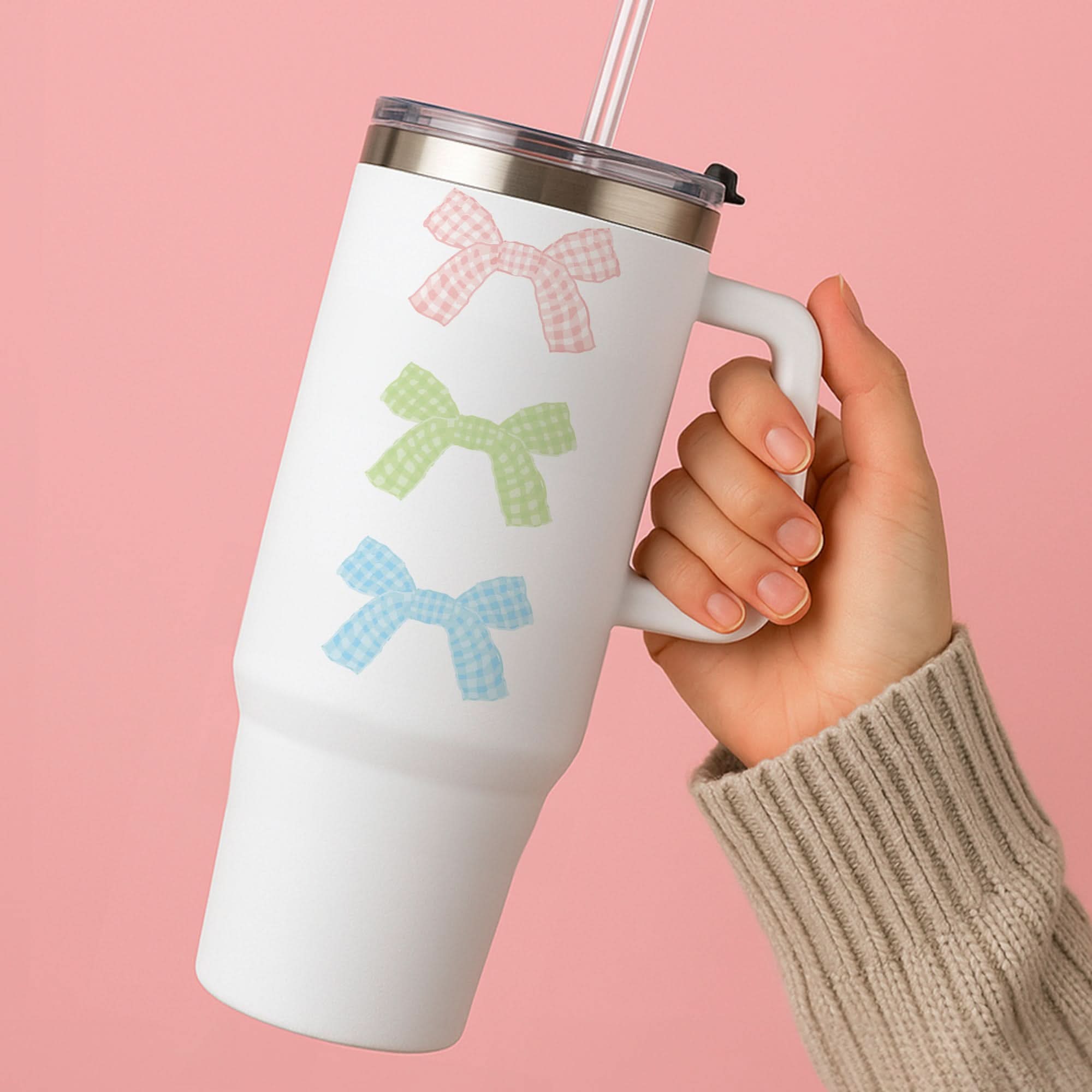 Gingham Ties Tier Tumbler