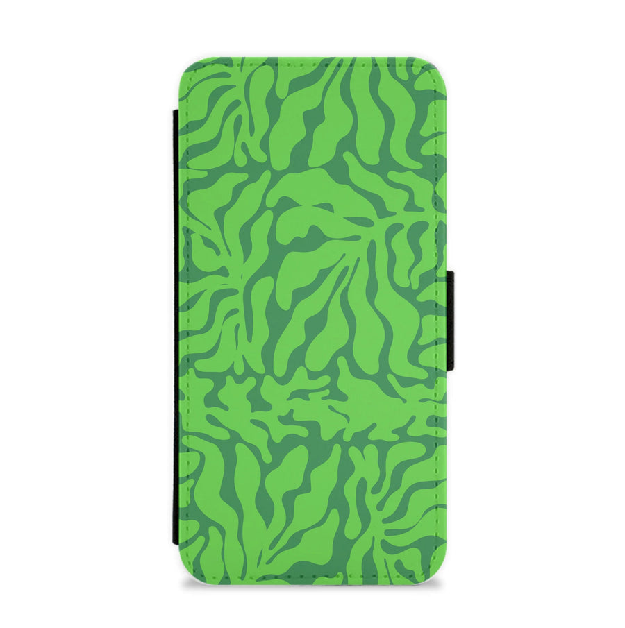 Green Leaves - Foliage Flip / Wallet Phone Case
