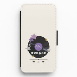 Amethyst Vinyl Scrapbook Flip / Wallet Phone Case