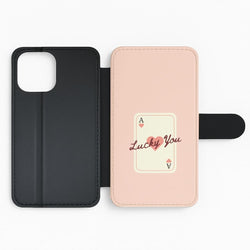 Lucky You Card Flip Phone Case