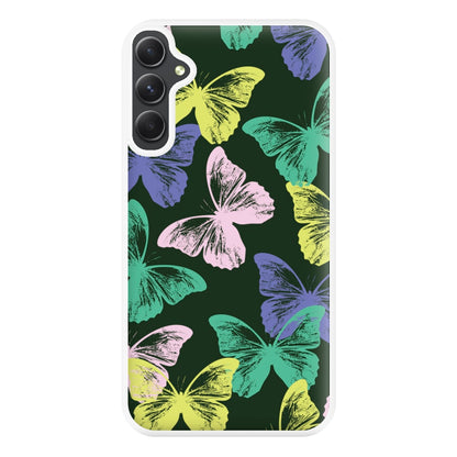 Colourful Butterfly Stamps Pattern Galaxy A34 Case