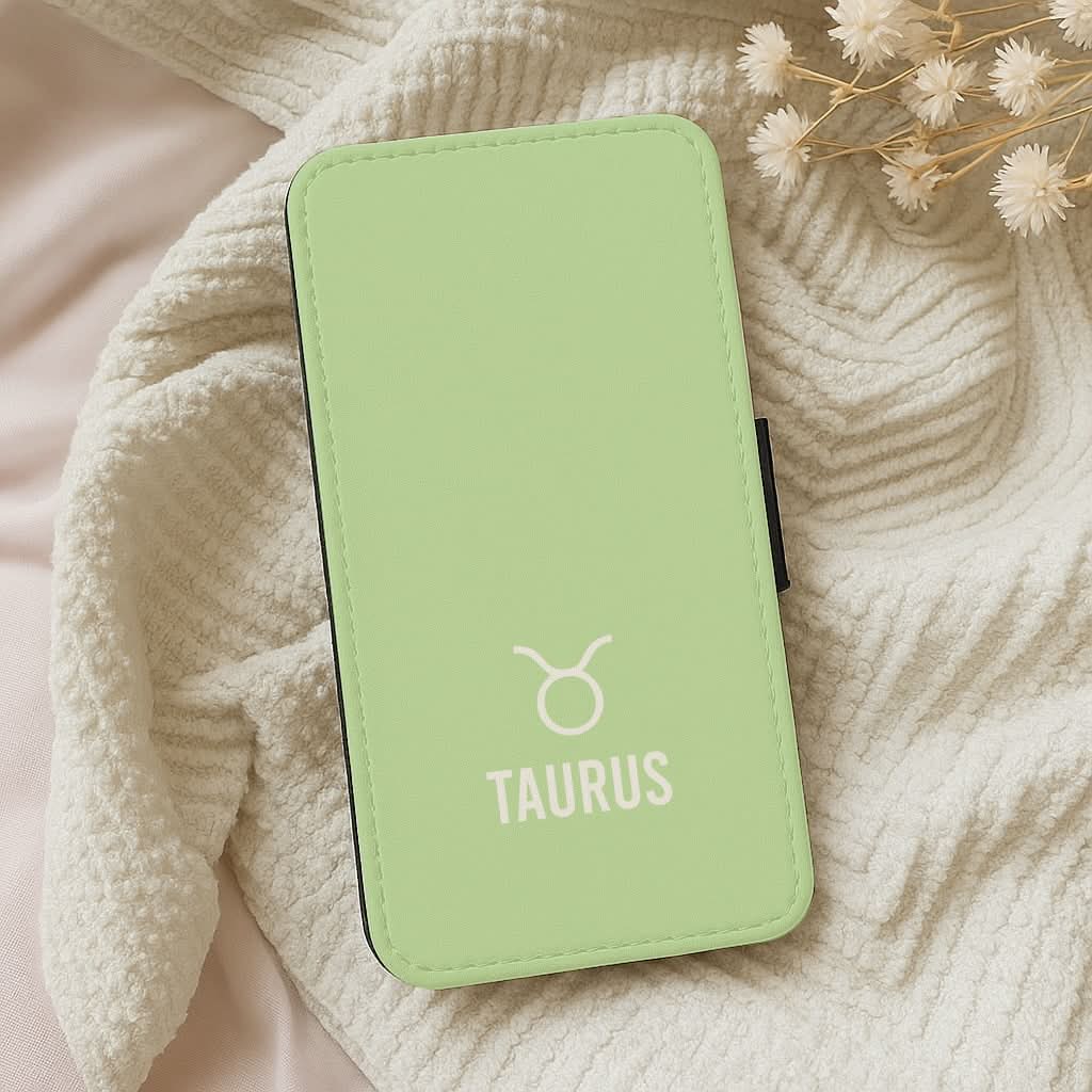 Taurus Pastel Zodiac Leather Phone Case