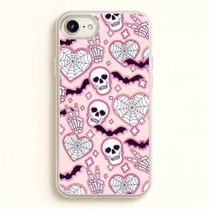 Cute Halloween Stickers Pattern iPhone 6 Plus / 7 Plus / 8 Plus Case