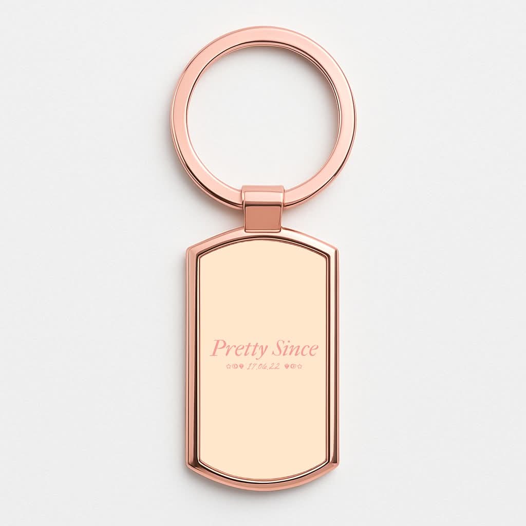 Pretty Since  Rose Gold Keyring