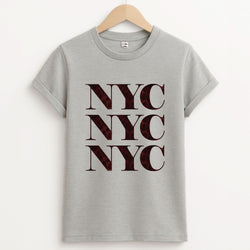 Fifth Avenue  Unisex Grey T-Shirt