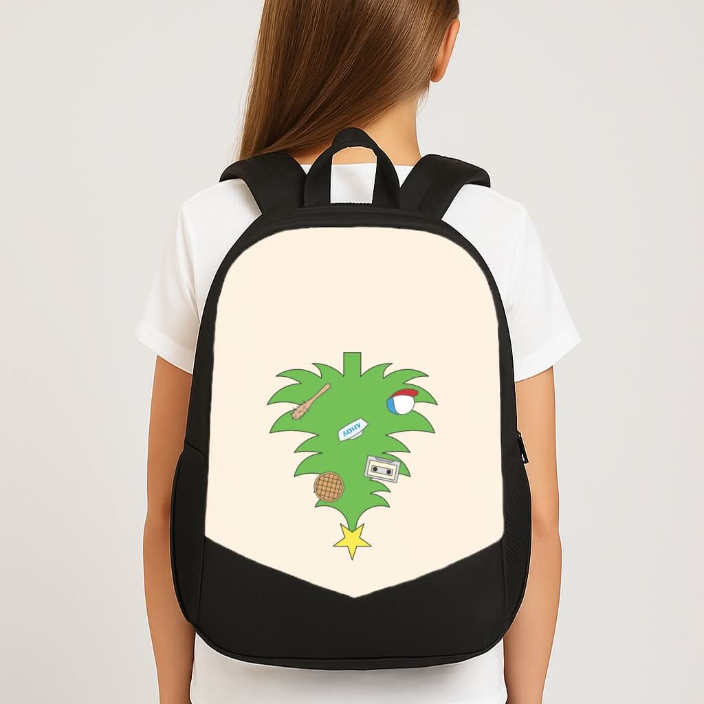 Upside Down Christmas Tree School Bag