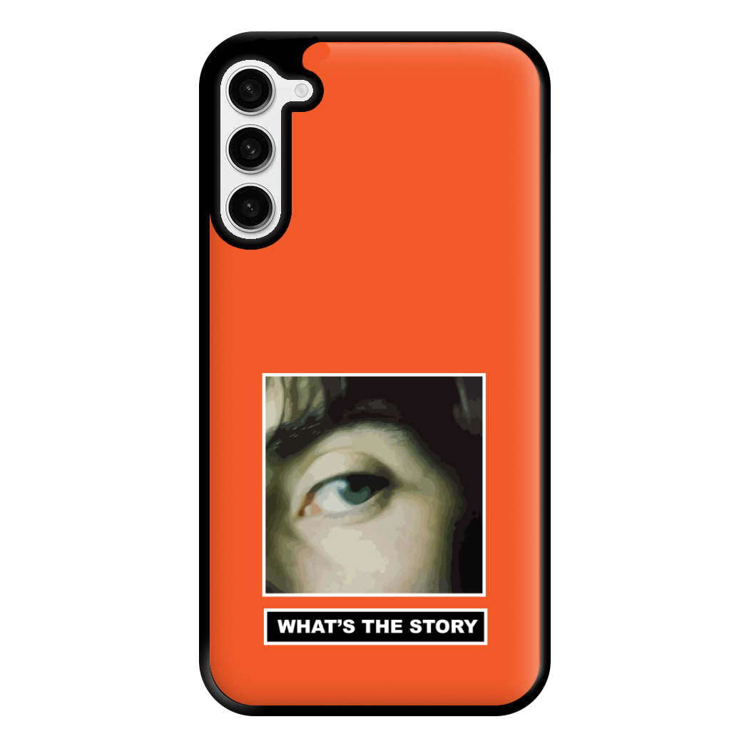 What's The Story Orange Galaxy S23 Plus Case