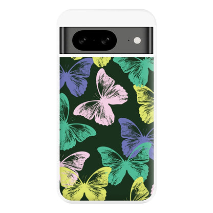 Colourful Butterfly Stamps Pattern Google Pixel 8 Case