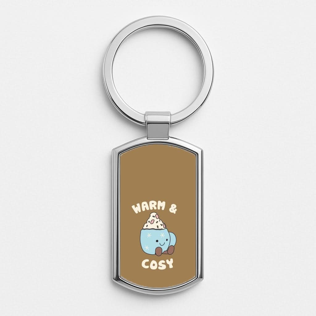 Hot Cocoa Plush Quote Luxury Keyring