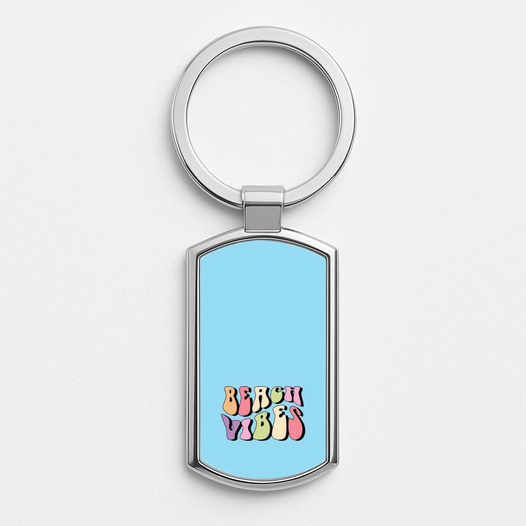 Pastel Beach Vibes Luxury Keyring