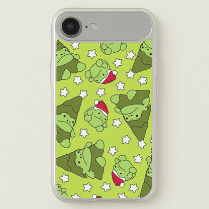 Christmas Frogs And Stars Plush Pattern iPhone 17 Air Case