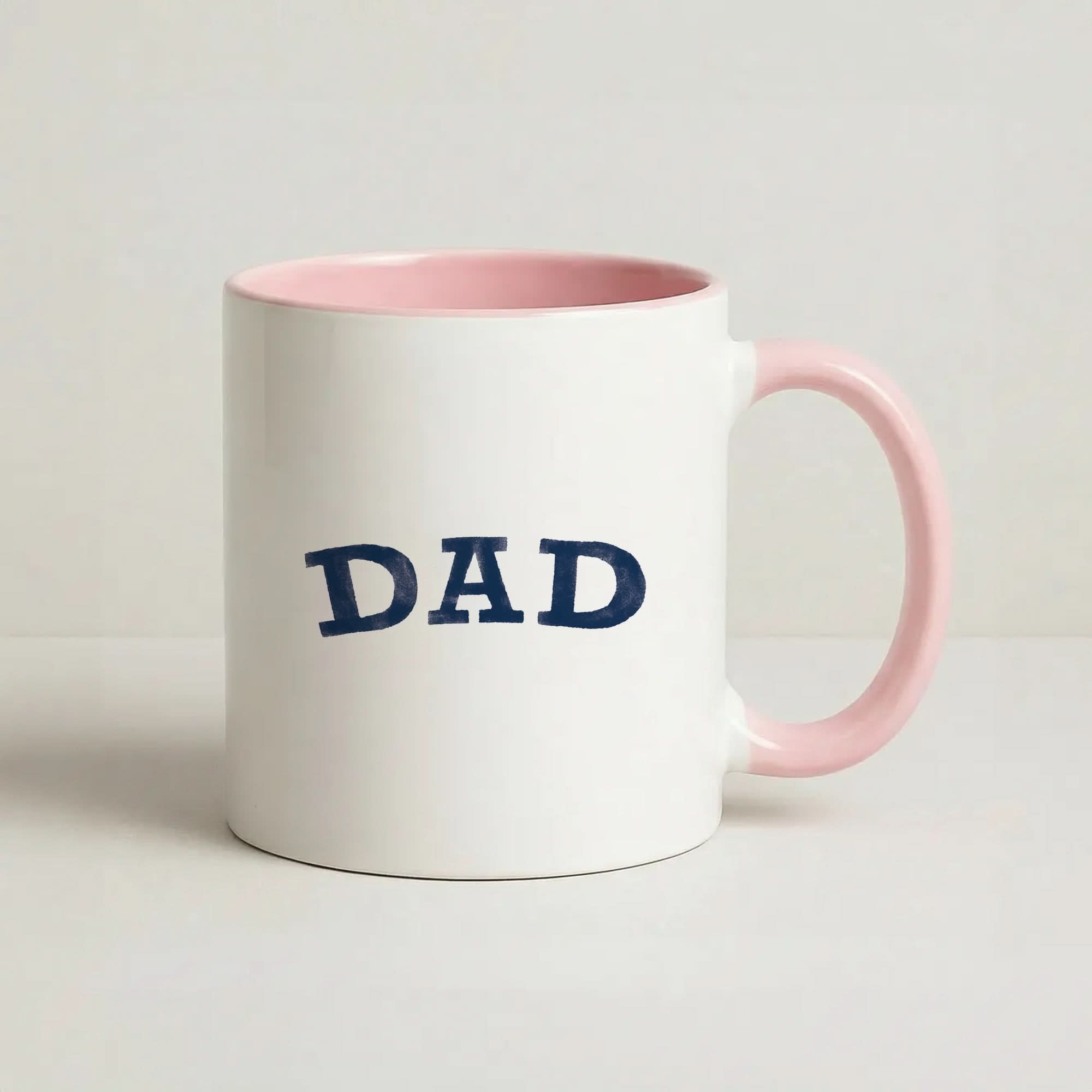 DAD Letters Pink Tea Mug