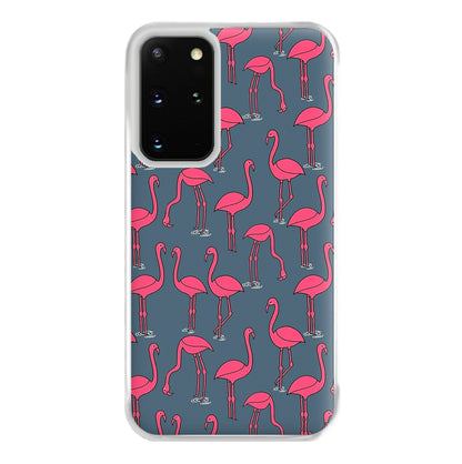 Basic Pink Flamingo Pattern Phone Case