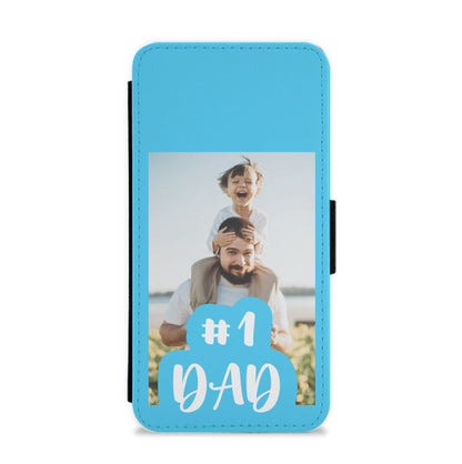 Hashtag 1 Dad - Personalised Father's Day Flip / Wallet Phone Case