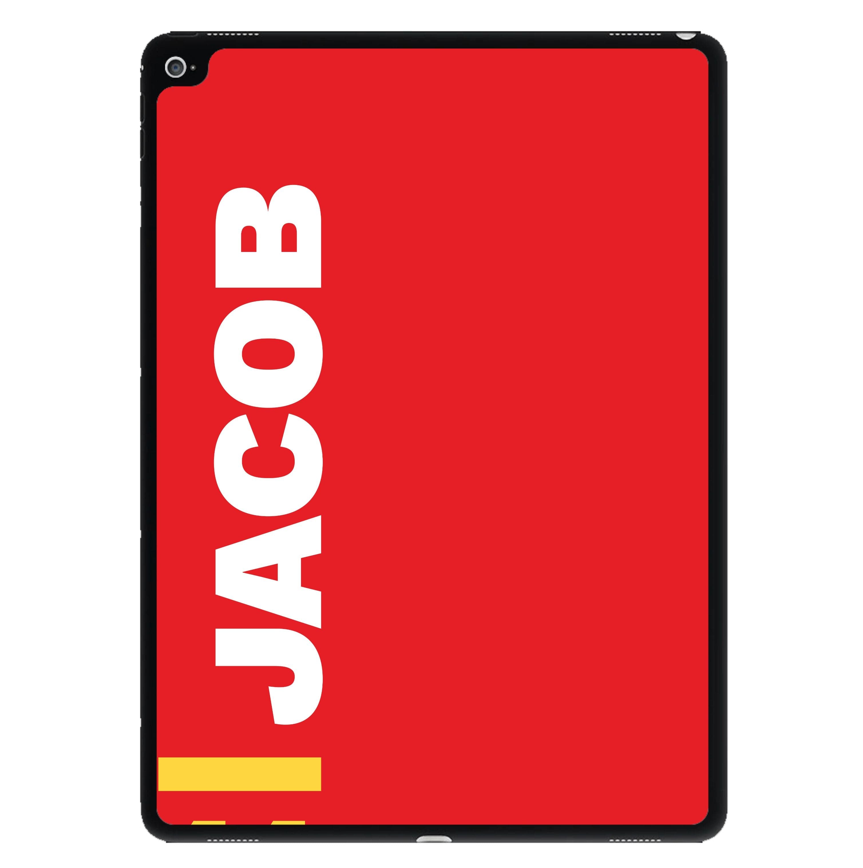 Personalised F1 Driver Red iPad Case