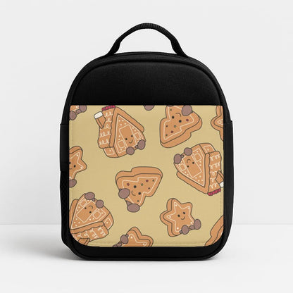 Gingerbread Plushies Pattern Insulated Lunch Bag