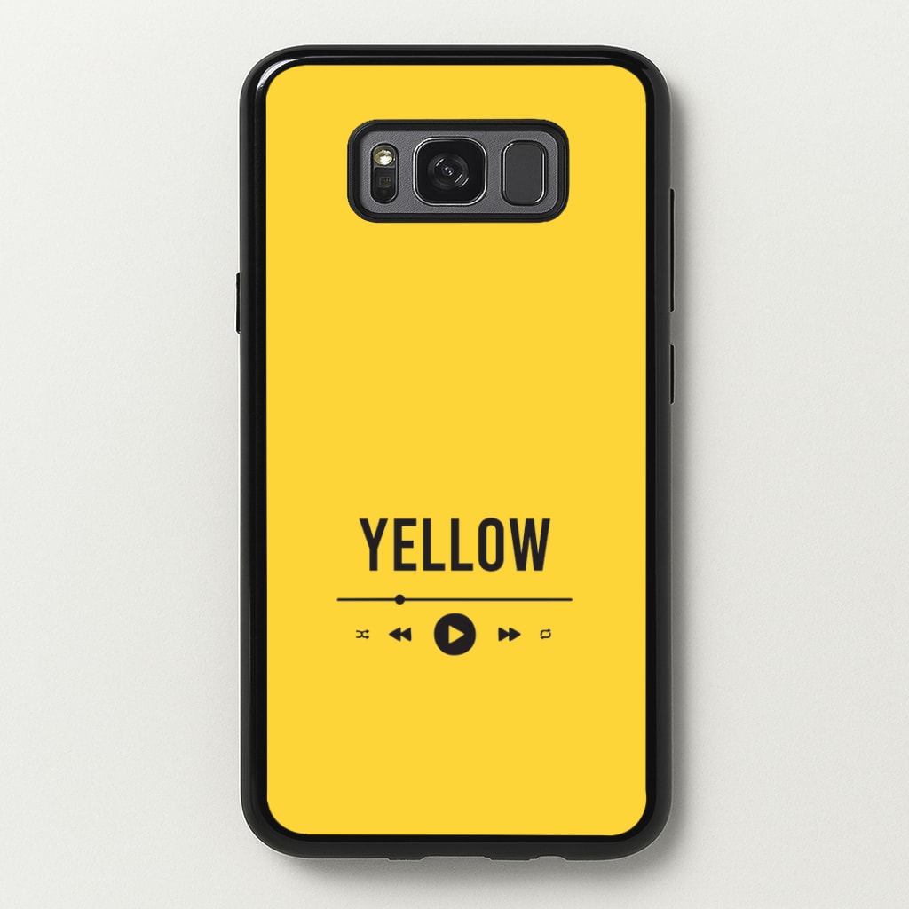 Yellow Music Player Galaxy S8 Case
