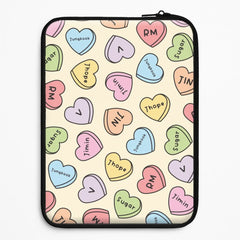 K-Pop Band Members Love Hearts Pattern Laptop Sleeve