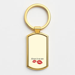 Kisses To My Exes Gold Keyring