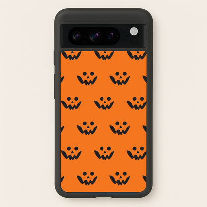 Carved Pumpkin Face Pattern Google Pixel 8 Pro Case