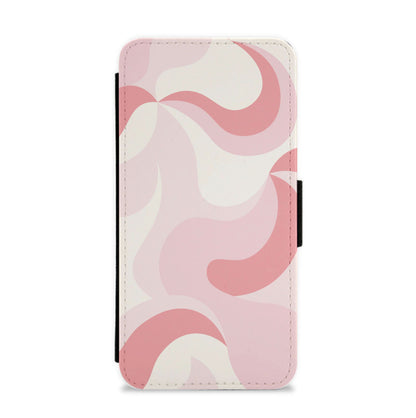 Pastel Pinks Abstract Pattern Flip / Wallet Phone Case