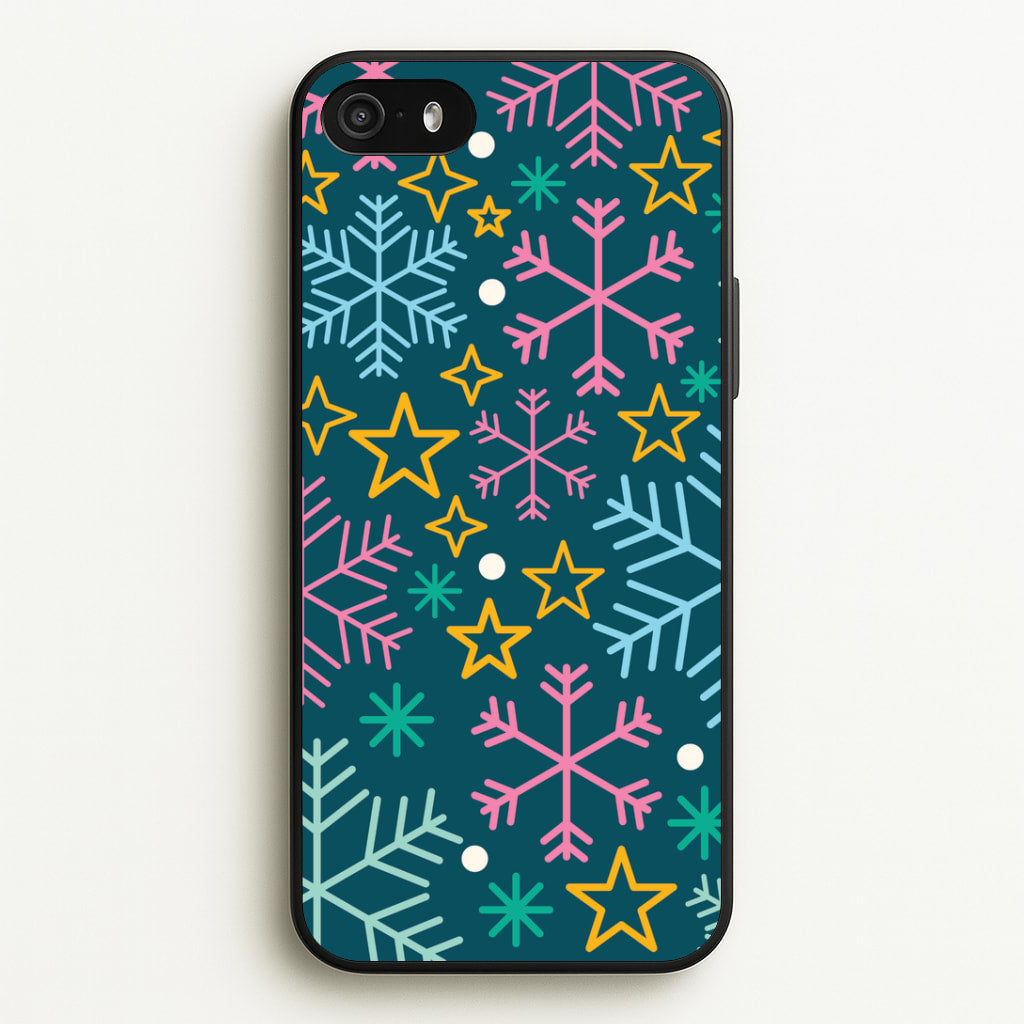 Colourful Christmas Symbols Pattern iPhone 5 / 5s / SE 2016 Case