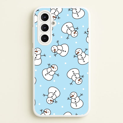 Cartoon Snowmen Pattern Galaxy A16 Case